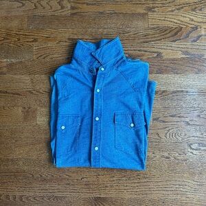 Express Denim Blue Long Sleeve Shirt